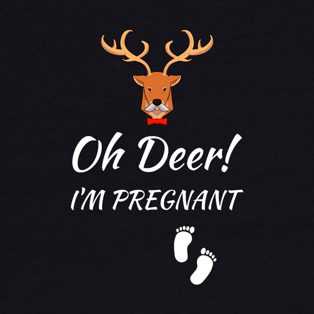 Hunter Oh Deer I'm pregnant by Crazy Shirts